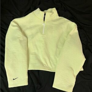 Nike Women's Lime Green Half Zip Sweater